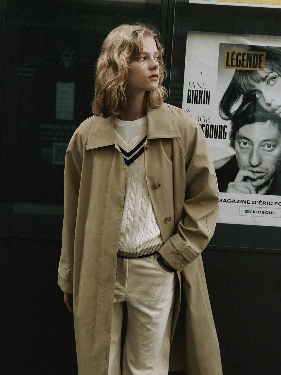 Single Breasted Trench Coat SW3AR303-C4